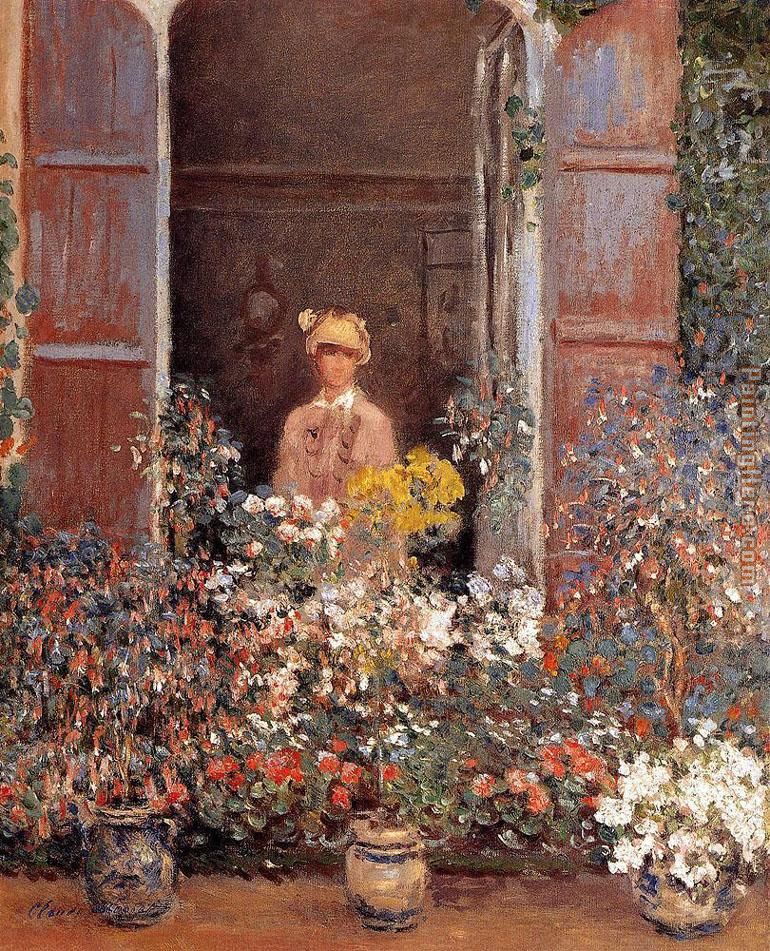 Camille At The Window painting - Claude Monet Camille At The Window art painting